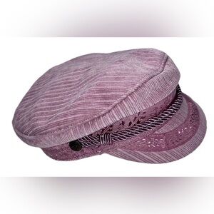 Brixton Fisherman Hat Albany Cap Womens Medium 7 1/4 Pink Corduroy Fiddler